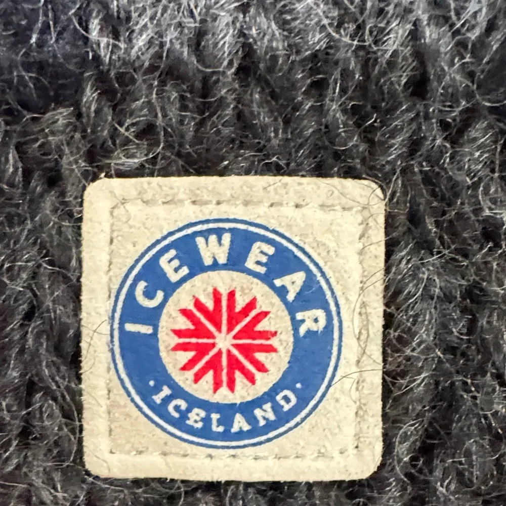 Classic Black and Cream Knit Hat - Picture 2 of 5